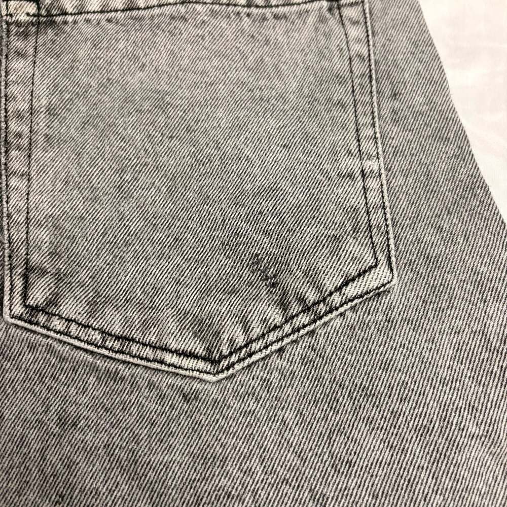 Empyre Loose Fit Grey Acid Wash Denim Jeans Shorts - Picture 11 of 13